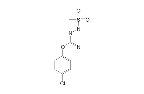 3-(methylsulfonyl)carbazimidic acid, p-chlorophenyl ester