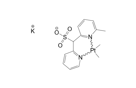 EXO-K-(ME-DPMS)-PTME2;EXO-(6-METHYL-2-PYRIDYL)-(2-PYRIDYL)-METHANESULFONATO-DIMETHYLPLATINIUM-(II)-POTASSIUM-SALT