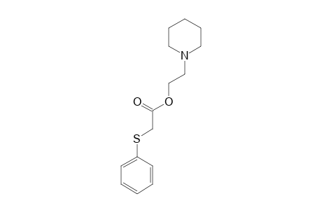 (PHENYLTHIO)ACETIC ACID, 2-PIPERIDINOETHYL ESTER