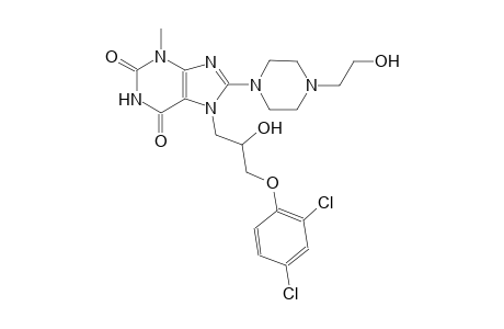 7-[3-(2,4-dichlorophenoxy)-2-hydroxypropyl]-8-[4-(2-hydroxyethyl)-1-piperazinyl]-3-methyl-3,7-dihydro-1H-purine-2,6-dione