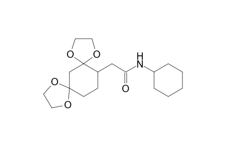 N-Cyclohexyl-2-(1,4,8,11-tetraoxadispiro[4.1.4.3]tetradec-12-yl)acetamide