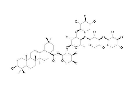 28-O-[XYLOPYRANOSYL-(1->3)-XYLOPYRANOSYL-(1->4)-[XYLOPYRANOSYL-(1->3)]-RHAMNOPYRANOSYL-(1->2)-ARABINOPYRANOSYL]-OLEANOLIC-ACID-ESTER