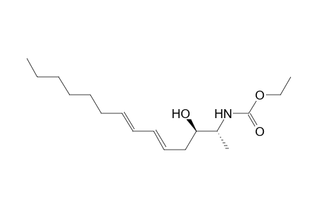 Carbamic acid, (2-hydroxy-1-methyl-4,6-tridecadienyl)-, ethyl ester, [S-[R*,R*-(E,E)]]-