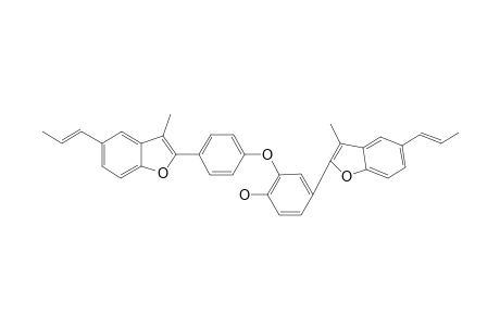 2-HYDROXY-5,4'-BIS-[3-METHYL-5-(E)-PROPENYL-BENZOFURAN-2-YL]-DIPHENYLETHER