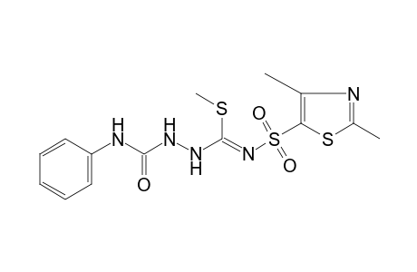 N-[(2,4-dimethyl-5-thiazolyl)sulfonyl]-3-(phenylcarbamoyl)thiocarbazimidic acid, methyl ester