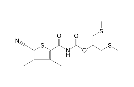 (5-cyano-3,4-dimethyl-2-thenoyl)carbamic acid, 2-(methylthio)-1-[(methylthio)methyl]ethyl ester