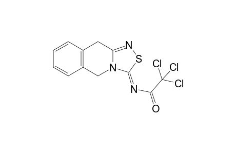 5,10-Dihydro-3-trichloroacetylimino-3H-[1,2,4]thiadiazolo[4,3-b]isoquinoline