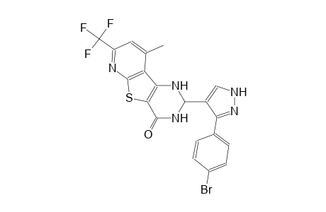 2-[3-(4-bromophenyl)-1H-pyrazol-4-yl]-9-methyl-7-(trifluoromethyl)-2,3-dihydropyrido[3',2':4,5]thieno[3,2-d]pyrimidin-4(1H)-one