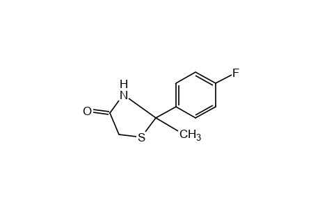 2-(p-fluorophenyl)-2-methyl-4-thiazolidinone