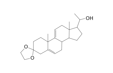 Pregna-5,9(11)-dien-20-ol-3-one ethylene ketal