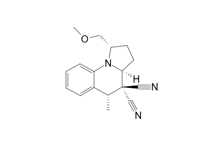 (1-ALPHA-S,3A-ALPHA,5-ALPHA)-(+)-1,2,3,3A-TETRAHYDRO-1-(METHOXYMETHYL)-5-METHYLPYRROLO-[1,2-A]-QUINOLINE-4,4(5H)-DICARBONITRILE