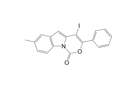 4-Iodo-7-methyl-3-phenyl-1H-[1,3]oxazino[3,4-a]indol-1-one