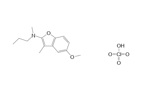 5-Methoxy-3-methyl-2-(methylpropylamino)benzo[b]furane-hydroperchlorate