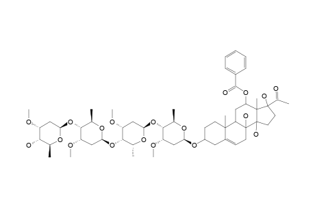 CYNANFORIDINE-3-O-ALPHA-L-CYMAROPYRANOSYL-(1->4)-BETA-D-CYMAROPYRANOSYL-(1->4)-ALPHA-L-DIGINOPYRANOSYL-(1->4)-BETA-D-CYMAROPYRANOSIDE