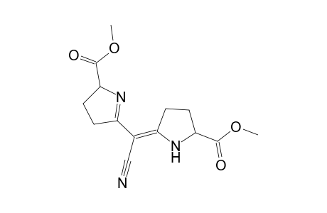 5-[Cyano(5-methoxycarbonylpyrrolidin-2-ylidene)methyl]-3,4-dihydro-2H-pyrrole-2-carboxylic acid, methyl ester