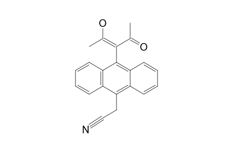 (10-(1-ACETYL-2-HYDROXY-PROPENYL)-ANTHRACEN-9-YL)-ACETONITRILE