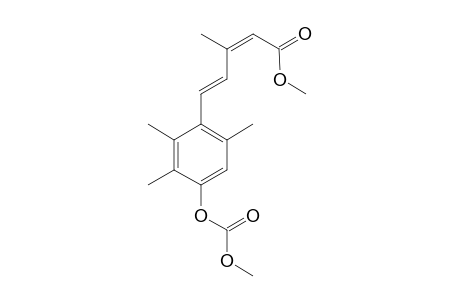 (2Z,4E)-5-(4-carbomethoxyoxy-2,3,6-trimethyl-phenyl)-3-methyl-penta-2,4-dienoic acid methyl ester