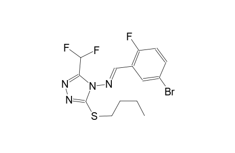 N-[(E)-(5-bromo-2-fluorophenyl)methylidene]-3-(butylsulfanyl)-5-(difluoromethyl)-4H-1,2,4-triazol-4-amine