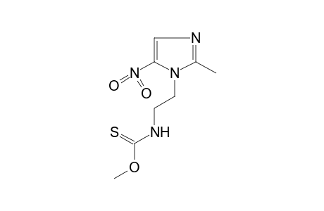 [2-(2-methyl-5-nitroimidazol-1-yl)ethyl]thiocarbamic acid, O-methyl ester