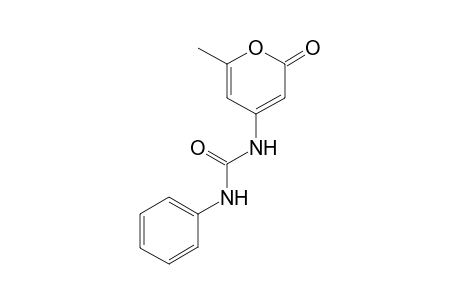 1-(2-keto-6-methyl-pyran-4-yl)-3-phenyl-urea