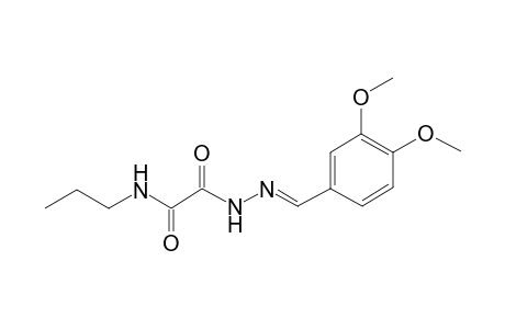 2-[(2E)-2-(3,4-Dimethoxybenzylidene)hydrazino]-2-oxo-n-propylacetamide