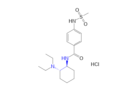 (+/-)-N-[(1S)-trans-2-(Diethylamino)cyclohexyl]-p-(methylsulfonamido)benzamide hydrochloride