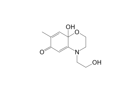 8a-Hydroxy-4-(2-hydroxy-ethyl)-7-methyl-3,4-dihydro-2H,8aH-benzo[1,4]oxazin-6-one