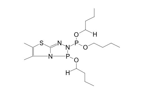 2-(DIBUTOXYPHOSPHINO)-3-BUTOXY-5,6-DIMETHYLTHIAZOLO[2,3-D]-1,2-DIHYDRO-1,2,4,3-TRIAZAPHOSPHOLE