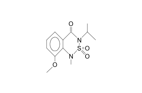 1H-2,1,3-Benzothiadiazin-4(3H)-one, 8-methoxy-1-methyl-3-(1-methylethyl)-, 2,2-dioxide