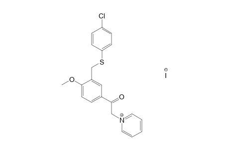 1-{3-{[(p-chlorophenyl)thio]methyl}-4-methoxyphenacyl}pyridinium iodide