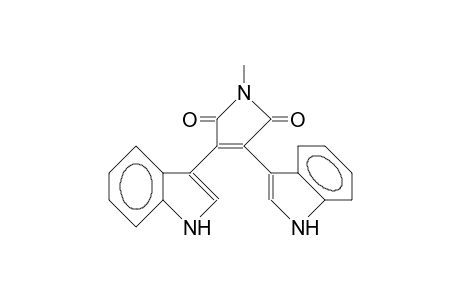 3,4-bis(1H-indol-3-yl)-1-methyl-3-pyrroline-2,5-quinone