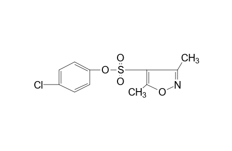 3,5-dimethyl-4-isoxazolesulfonic acid, p-chlorophenyl ester