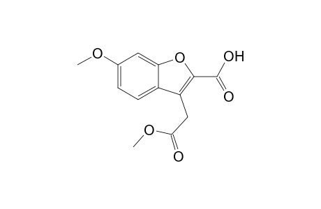 3-(2-keto-2-methoxy-ethyl)-6-methoxy-benzofuran-2-carboxylic acid