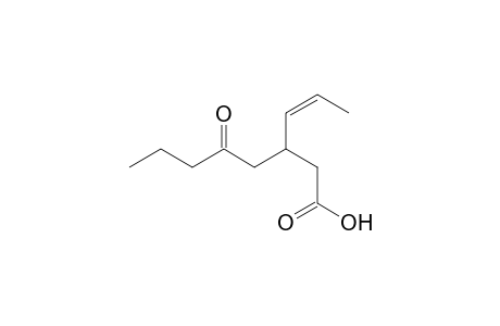 5-Oxo-3-[(Z)-1-propenyl]octanoic Acid