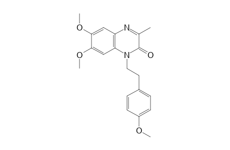 6,7-dimethoxy-1-(p-methoxyphenethyl)-3-methyl-2(1H)-quinoxalinone