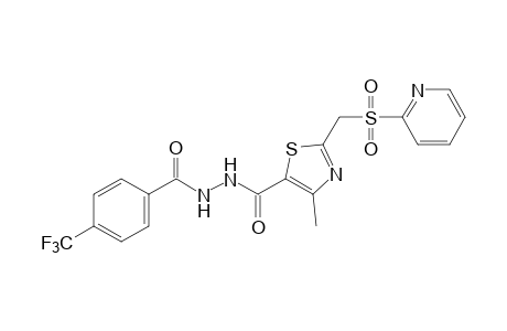 1-{{4-METHYL-2-{[(2-PYRIDYL)SULFONYL]METHYL}-5-THIAZOLYL}CARBONYL}-1-(alpha,alpha,alpha-TRIFLUORO-p-TOLUOYL)HYDRAZINE