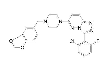 3-(2-Chloro-6-fluoro-phenyl)-6-(4-piperonylpiperazino)-[1,2,4]triazolo[4,3-b]pyridazine