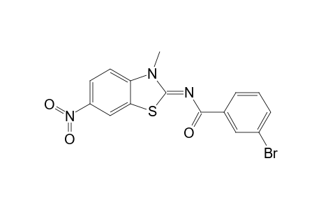 3-Bromo-N-((2Z)-3-methyl-6-nitro-1,3-benzothiazol-2(3H)-ylidene)benzamide