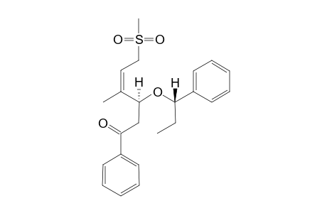 (3S,4Z)-4-METHYL-6-(METHYLSULFONYL)-1-PHENYL-3-[(R)-1-PHENYLPROPOXY]-HEX-4-EN-1-ONE