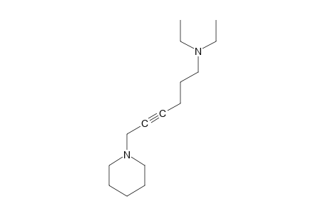 PIPERIDINE, 1-/6-DIETHYLAMINO- 2-HEXYNYL/-,