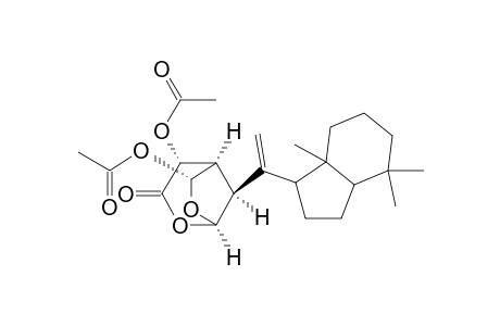 2,7-Dioxabicyclo[3.2.1]octan-3-one, 4,6-bis(acetyloxy)-8-[1-(octahydro-4,4,7a-trimethyl-1H-inden-1-yl)ethenyl]-, [1S-[1.alpha.,4.beta.,5.alpha.,6.alpha.,8S*(1S*,3aR*,7aR*)]]-