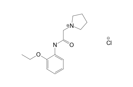 1-pyrrolidineaceto-o-phenetidide, monohydrochloride