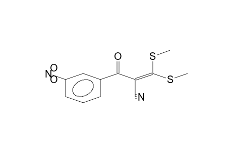 2-Cyano-3,3-bis(methylthio)-1-(3-nitro-phenyl)-prop-2-en-1-one