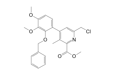 2-Pyridinecarboxylic acid, 6-(chloromethyl)-4-[3,4-dimethoxy-2-(phenylmethoxy)phenyl]-3-methyl-, methyl ester