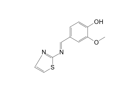 2-methoxy-4-[N-(2-thiazolyl)formimidoyl]phenol