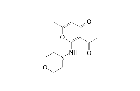 3-Acetyl-6-methyl-2-(4-morpholinylamino)-4-pyranone