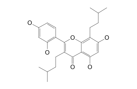 3,8-DI-(3-METHYLBUTAN)-5,7,2',4'-TETRAHYDROXY-FLAVONE