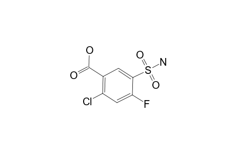 2-Chloro-4-fluoro-5-sulfamoylbenzoic acid