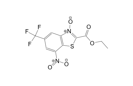 7-nitro-5-(trifluoromethyl)-2-benzothiazolecarboxylic acid, ethyl ester, 3-oxide