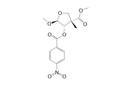 THREO-METHYL-4-HYDROXY-5-METHOXY-3-METHYL-3-TETRAHYDROFURAN-3-CARBOXYLATE-4-PARA-NITROBENZOATE